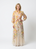 Nancy – Floral Sheer Long Sleeve Maxi Dress