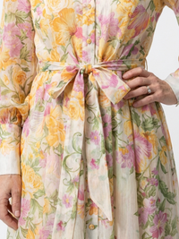 Nancy – Floral Sheer Long Sleeve Maxi Dress