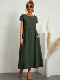 Vialette | Women's Short Sleeve Midi Dress