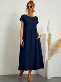 Vialette | Women's Short Sleeve Midi Dress