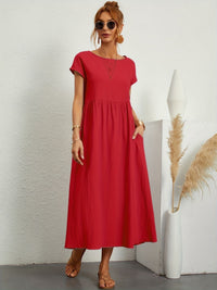 Vialette | Women's Short Sleeve Midi Dress