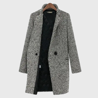 Viviana | Women's Houndstooth Double Breasted Coat
