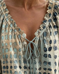 Ariella - Vintage V-Neck Blouse