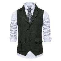 Weston | Men's Herringbone Notch Lapel Suit Vest