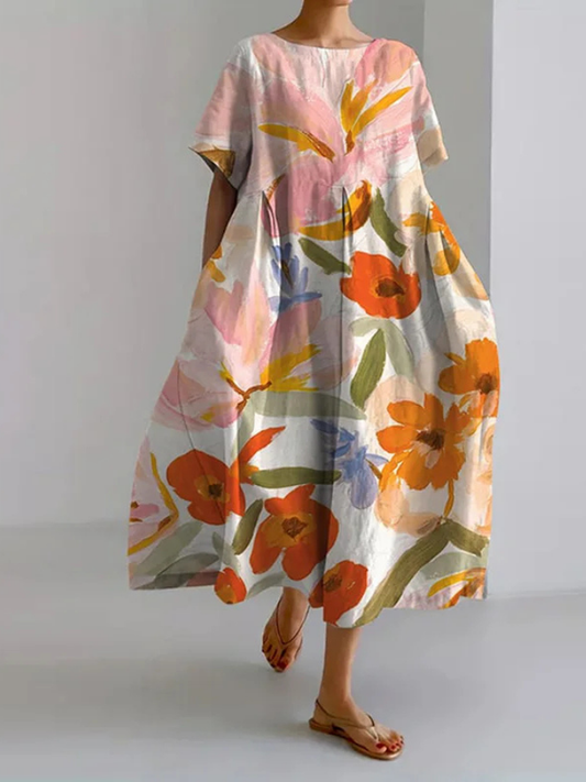 Willow | Women's Floral Short Sleeve Maxi Dress