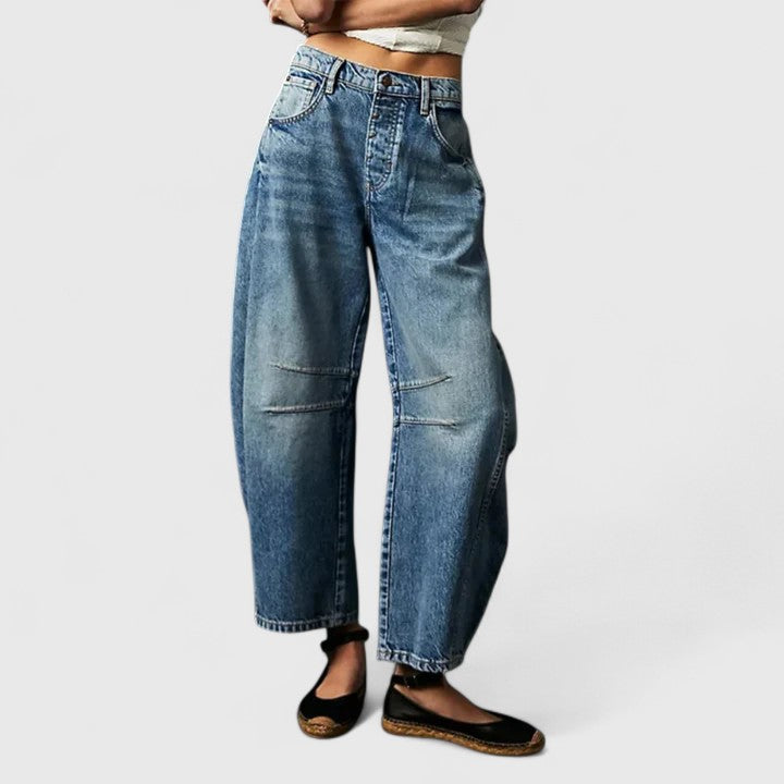 Winifred | Women's High Waist Barrel Leg Jeans
