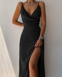 Anouk Cowl Neck Maxi Dress Black