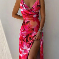 Anouk Cowl Neck Maxi Dress Pink