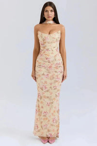 Ember Strapless Maxi Dress Floral