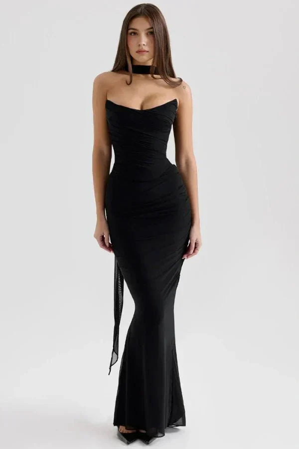 Ember Strapless Maxi Dress Black