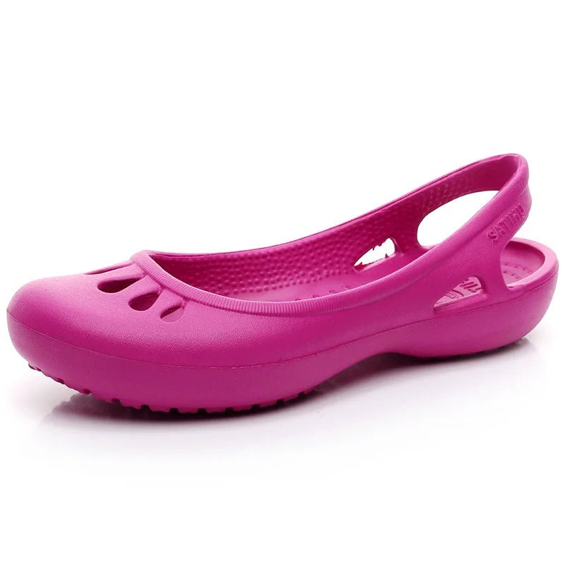 Penelope | Women's Comfortable Sandals Lightweight Waterproof Jelly Rose Red