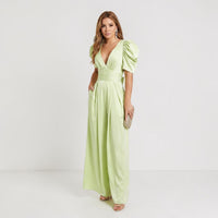 Zara Wide Leg Midi Jumpsuit Neon
