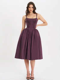 Arabella Midi Dress Purple