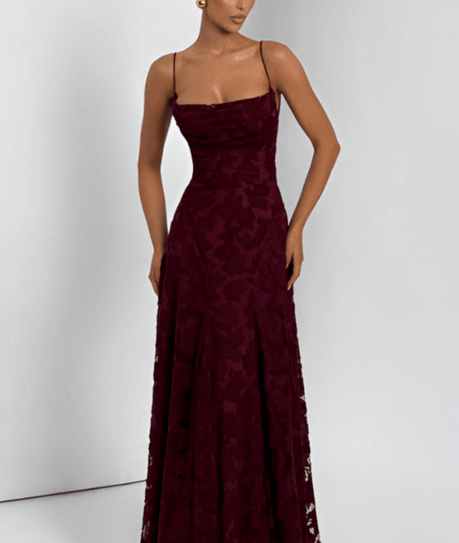 Calla Maxi Dress Cherry