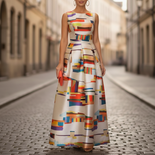 Delphine Maxi Dress Multicolor