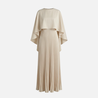 Cleo Cape Maxi Dress Beige