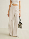 Camila | Women's High-Waist Asymmetric Wrap Wide Leg Pants