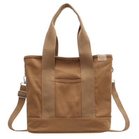 Amelia | Women's Multifunction Crossbody Canvas Tote Bag Adjustable Khaki