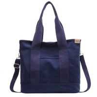 Amelia | Women's Multifunction Crossbody Canvas Tote Bag Adjustable Blue