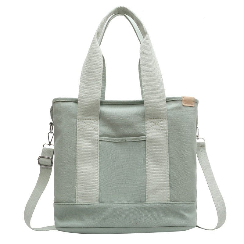 Amelia | Women's Multifunction Crossbody Canvas Tote Bag Adjustable Green