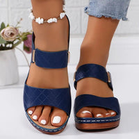 Emma | Women's Orthopedic Cushioned Block Heel Sandals Blue