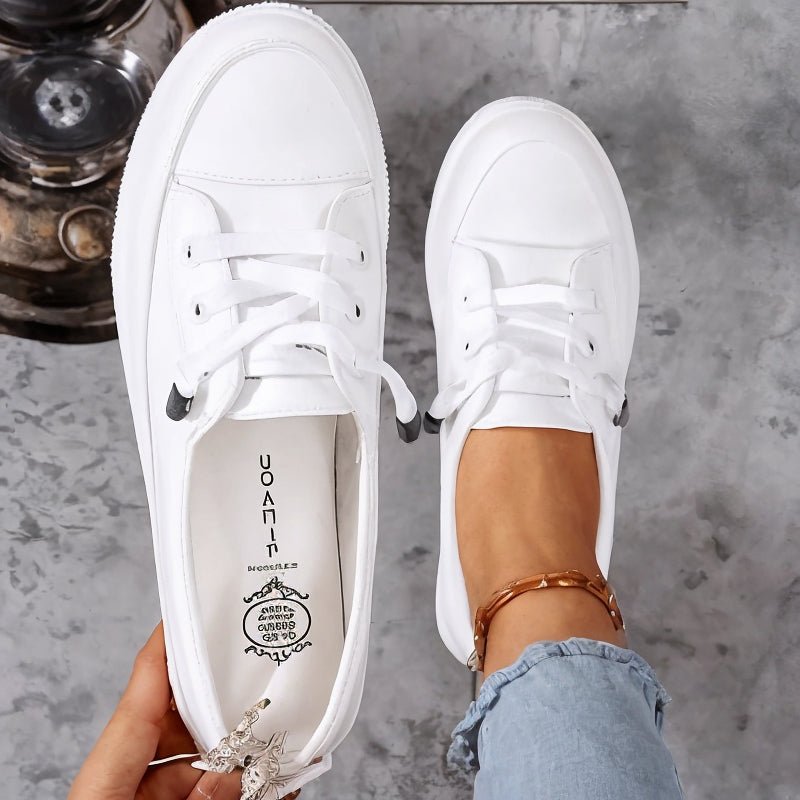 Eleanor | Women's Orthopedic Sneakers Lace-Up Comfort Support White