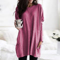 Isabella | Women's Oversized Long Sleeve Pocket Tunic Top