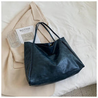 Scarlett | Women's Retro Large-Capacity PU Leather Shoulder Tote Bag Brown