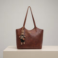 Eleanor | Women's Soft Vegan Leather Shoulder Tote Bag Plush Bunny