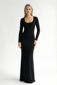 Eden Square Neck Maxi Dress Black