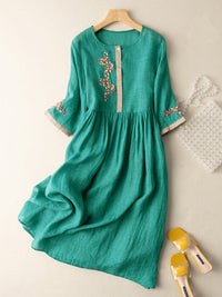 Lael Midi Dress Green