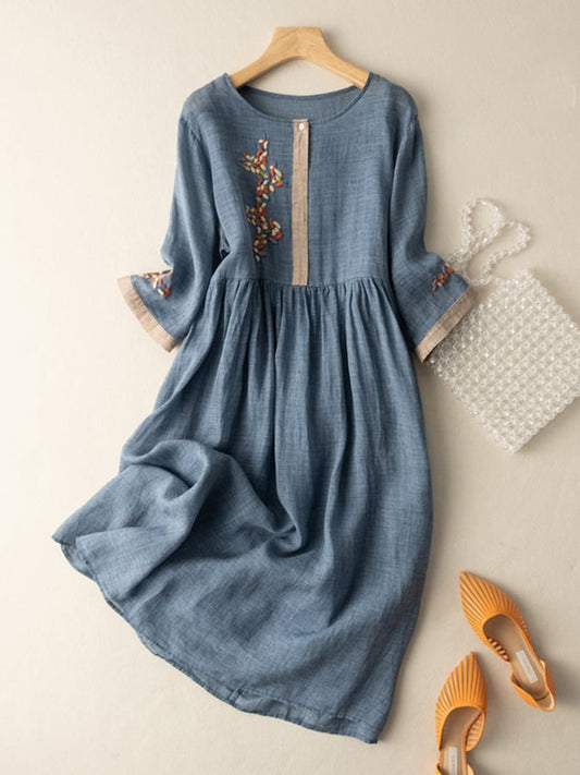 Lael Midi Dress Blue