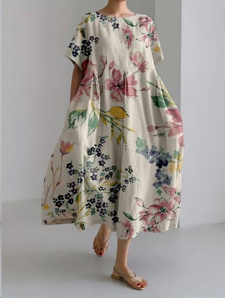 Evangeline Midi Dress Khaki