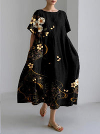 Evangeline Midi Dress Black