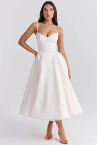Sailor Midi Dress White