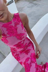 Saoirse Maxi Dress Dark Pink