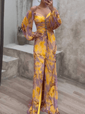 Saffron Off Shoulder Maxi Dress