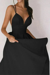 Vienna V Neck Midi Dress Alazne Black
