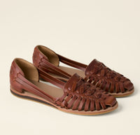 Evelyn | Women's Woven Closed-Toe Slip-On Comfortable Sandals Brown