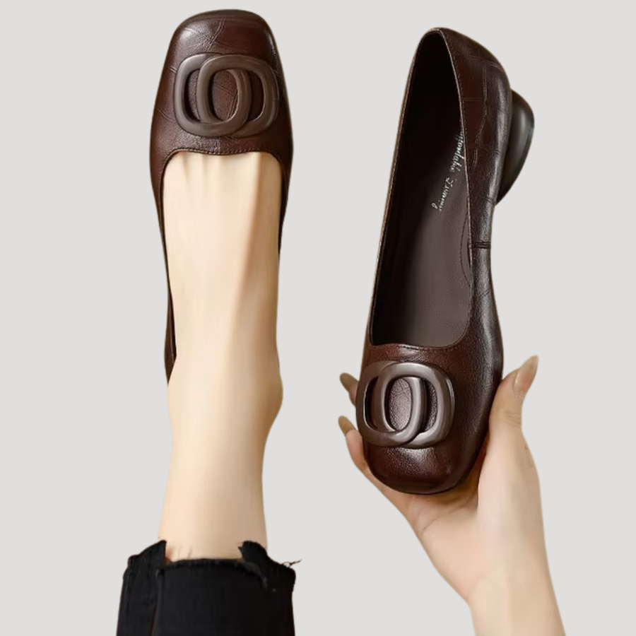 Wren | Women's Square Toe Slip-On Flat Shoes