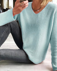 Wren | Women's V-Neck Long Sleeve Pullover Sweater