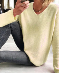 Wren | Women's V-Neck Long Sleeve Pullover Sweater