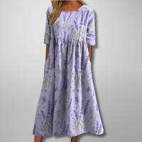 Xara | Women's Floral 3/4 Sleeve Midi Dress