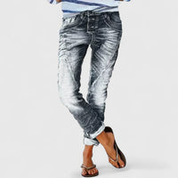 Zara | Women's Distressed Straight Leg Jeans