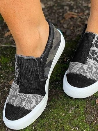 Zelda | Women's Leopard Print Slip-On Sneakers