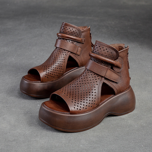 Zephyra | Women's Perforated Platform Sandals