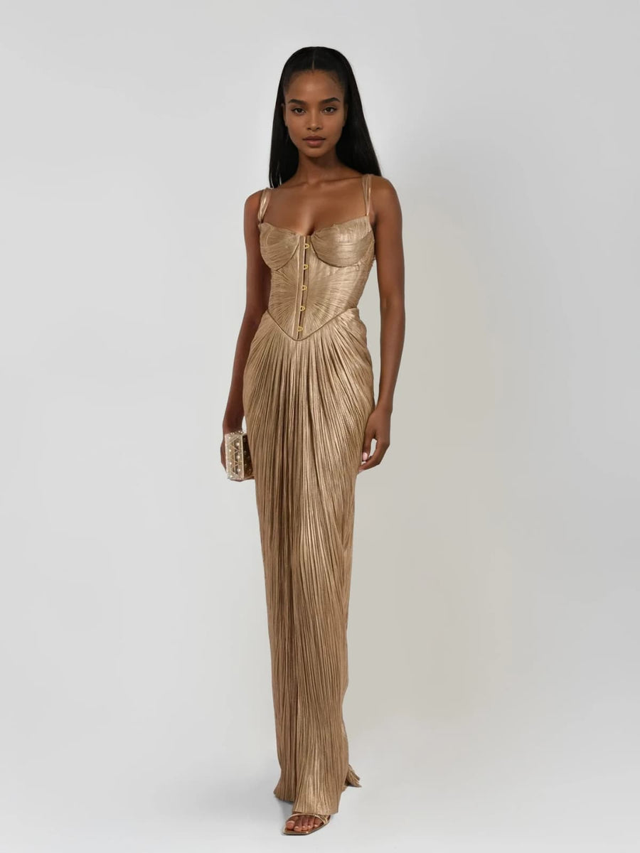 Zivana | Women's Corset Maxi Dress Formal Evening Gown