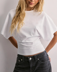 Zola | Women's Wide Sleeve Crew Neck Crop Top