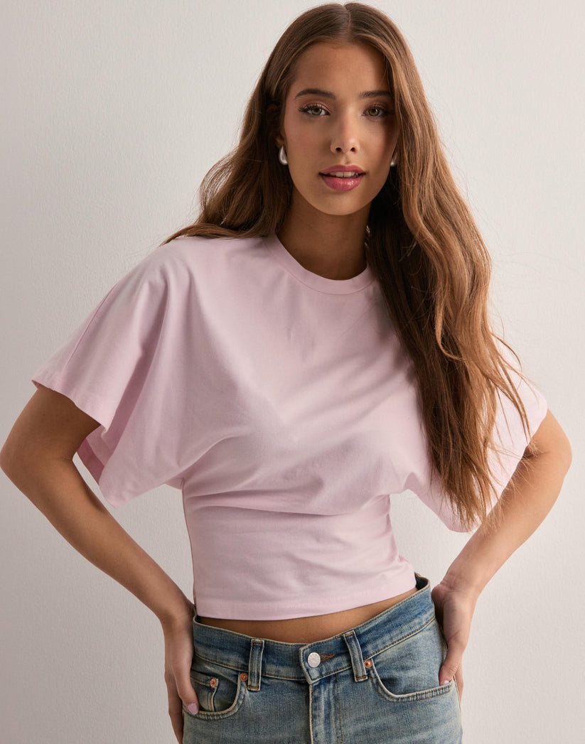 Zola | Women's Wide Sleeve Crew Neck Crop Top